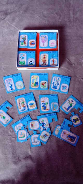 Lote 4 puzzles educativos +3 años
