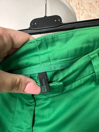 Pantaloni Benetton verdi dritti