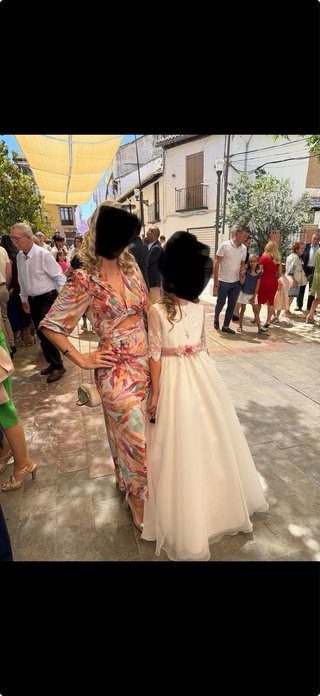 Vestido evento multicolor talla única