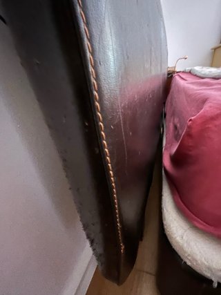 Cabecero Cama 150 Piel Marrón No es polipiel