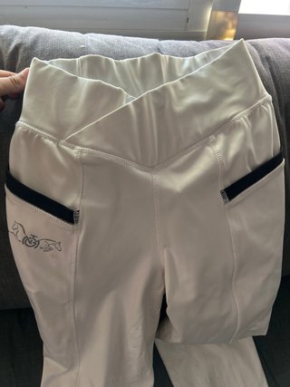 Mallas de concurso equitación blancas