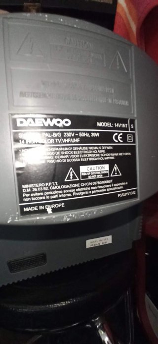 Televisor Daewoo CRT Gris
