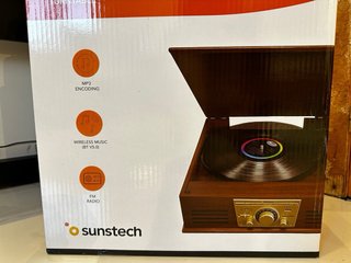Tocadiscos Suntech PXR32 Marrón/Dorado