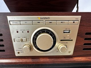 Tocadiscos Suntech PXR32 Marrón/Dorado