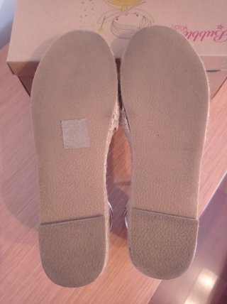 Sandalias Bubble Kids esparto beige/dorado