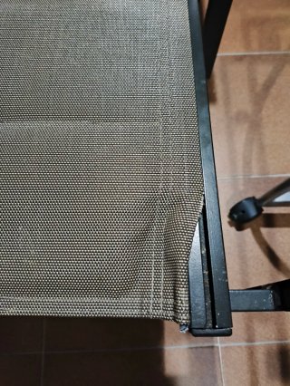 2 Sillas de Exterior Metal y Tela