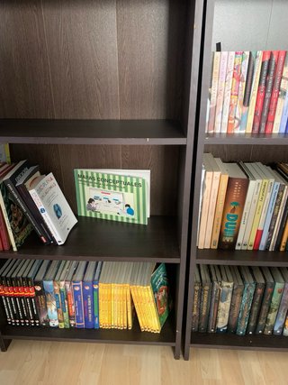 5 estanterías librería