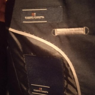 Traje Roberto Torreta Príncipe de Gales Azul Marin