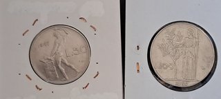 2 monete 50 e 100 lire 1964-1967