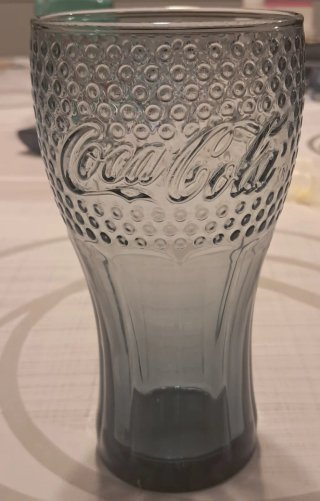 Bicchiere Coca Cola Grigio Vetro
