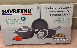 Batería Cocina BOREINE 5 Piezas Gris