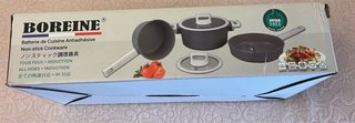 Batería Cocina BOREINE 5 Piezas Gris