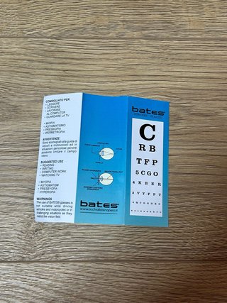 Bates Pinhole Glasses Made in Italy