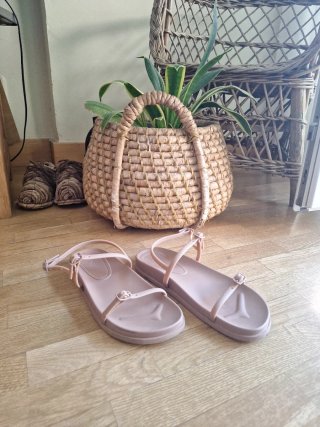 Sandalias de verano rosas