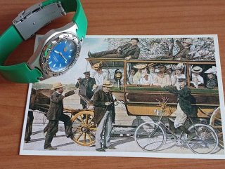 Reloj deportivo tipo diver 200m – acero y silicona