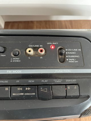 Radio Cassette Sony CFS-W329 Negro