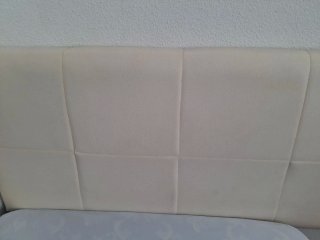 Cabecero cama 110 cm Piel Sintética Beige