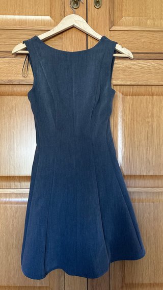 Vestido Bershka gris tirantes anchos