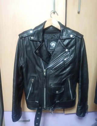 Chaqueta Cuero MARIHUAN Negra Talla 34