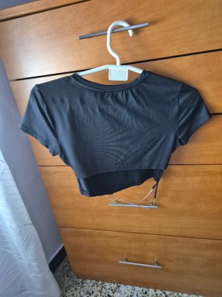 Top fiesta cadenas negro