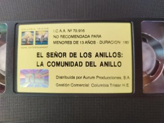 VHS El Señor de los Anillos: La Comunidad