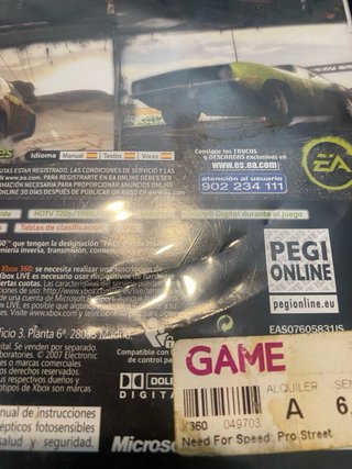 Need for Speed ProStreet Xbox 360