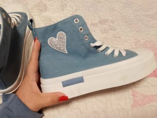 Botas azules talla 38 plataforma