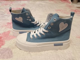 Botas azules talla 38 plataforma