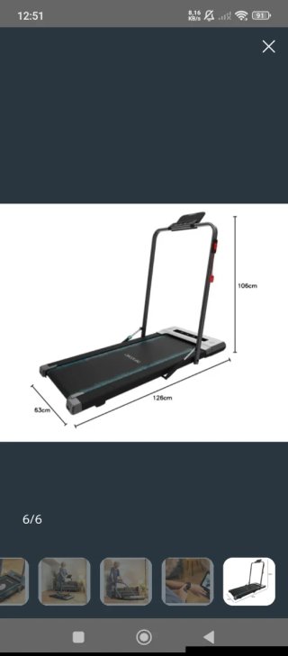 Cinta de Correr Eléctrica Plegable
