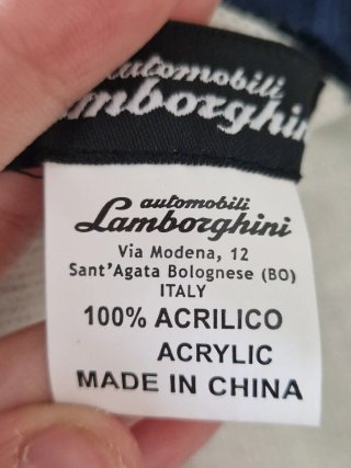 Cappello e Sciarpa Lamborghini Blu e Bianco