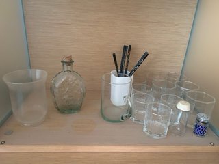 Juego de copas de cristal