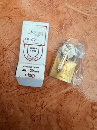 Candado Latón Niza AN1 30mm Doble Cierre