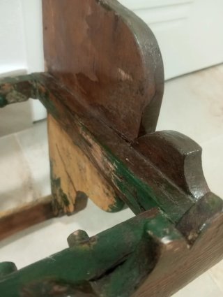 Platero antiguo de madera