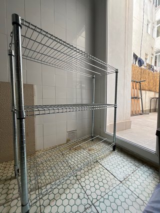 2 Estanterías Acero Inoxidable 90x35