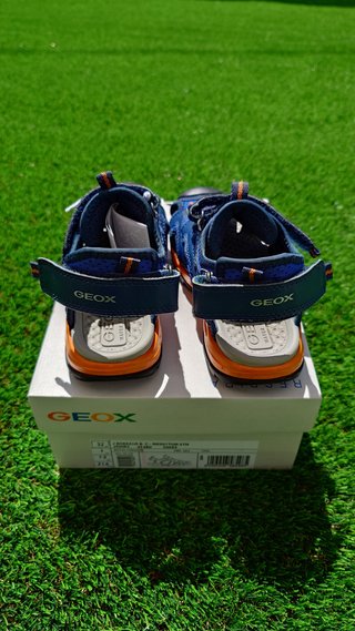 Sandalias Geox Talla 32 Azul Naranja