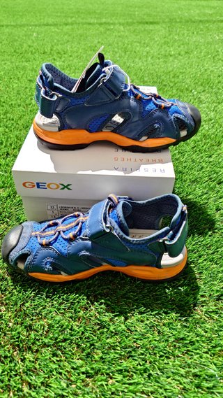 Sandalias Geox Talla 32 Azul Naranja