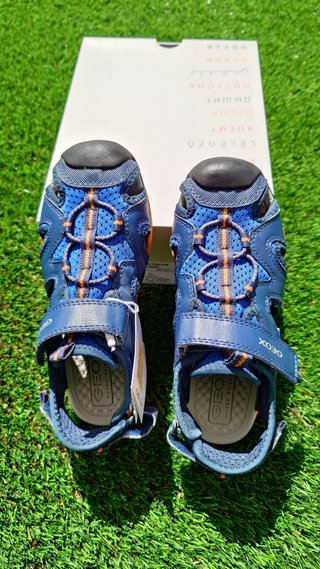 Sandalias Geox Talla 32 Azul Naranja