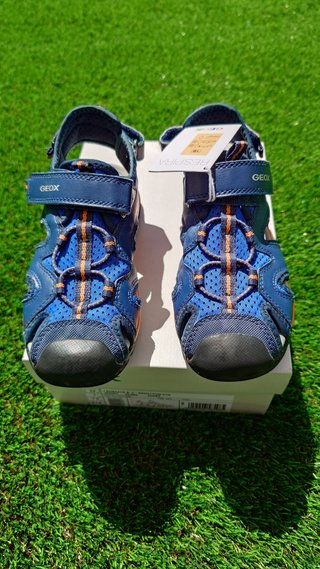 Sandalias Geox Talla 32 Azul Naranja