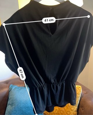 Blusa Mango Talla XS Negra