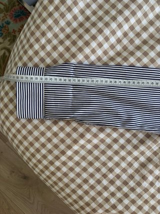 Camisa Zara Man Rayas Azul y Blanco