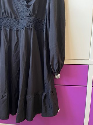 Vestido negro encaje verano