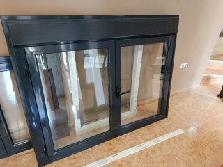 Lote ventanas aluminio 2 unidades no rpt