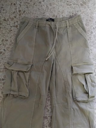 Pantaloni cargo beige