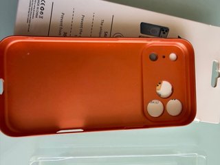 Funda Naranja iPhone 14 Pro Max AG Glass