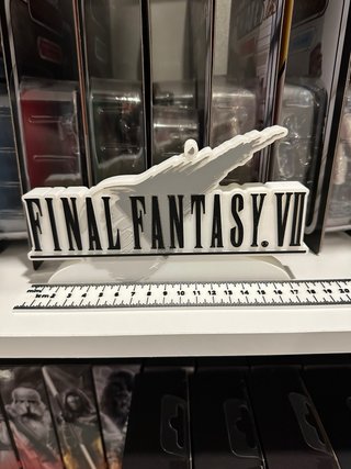 Logotipo 3D Final Fantasy VII