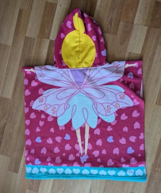 Poncho Fada Praia Criança