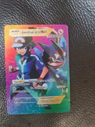 Carta Pokémon Ketchup gris VMAX 5000000
