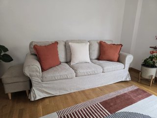 Sofá Ektorp IKEA 3 plazas beige magnífico estado