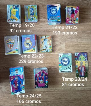 Lote Cromos  Adrenalyn XL de Panini Temp. pasadas