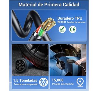 Cargador Coche Eléctrico 3,7kW 7m